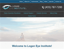 Tablet Screenshot of loganeyeinstitute.com